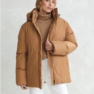 NWT Jenni Kayne Puffer Jacket Dark Khaki Sz S